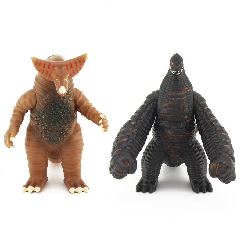 景荣银河战士奥特曼怪兽软胶玩具人偶银河火花变身器哥斯拉哥莫拉发光