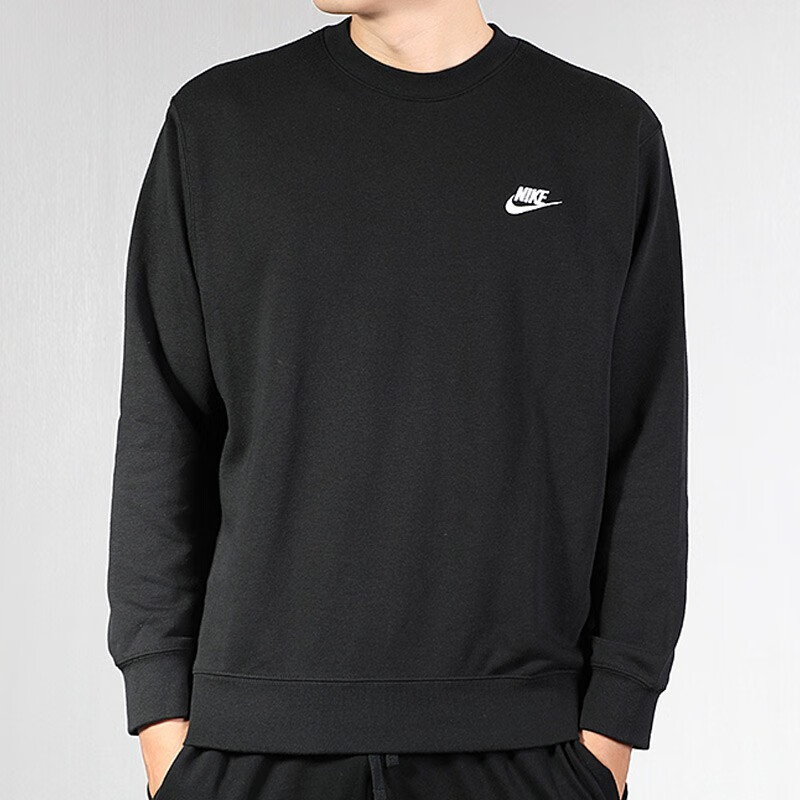 耐克(NIKE) 上衣男子2022冬季新款运动卫衣休闲圆领加绒针织套头衫BV2667 黑V2667-010 XL