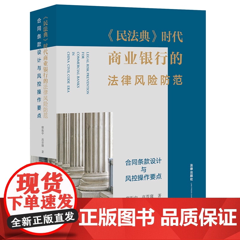 正版 2022新 民法典时代商业银行的法律风险防范 民法典配套新规司法实务案例银行法律风险控制 商业银行败诉案件裁判高清大图