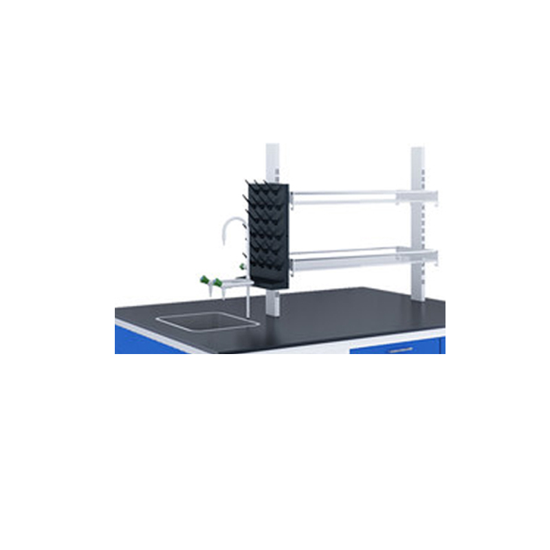 臻远操作台实验台化学试验桌 钢木中央台2米带水高清大图