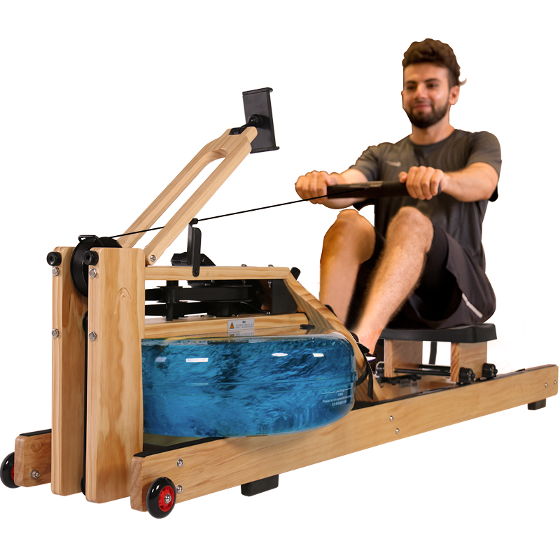 海德(head)wr689木质水阻划船机家用划船器健身器材带app 参数