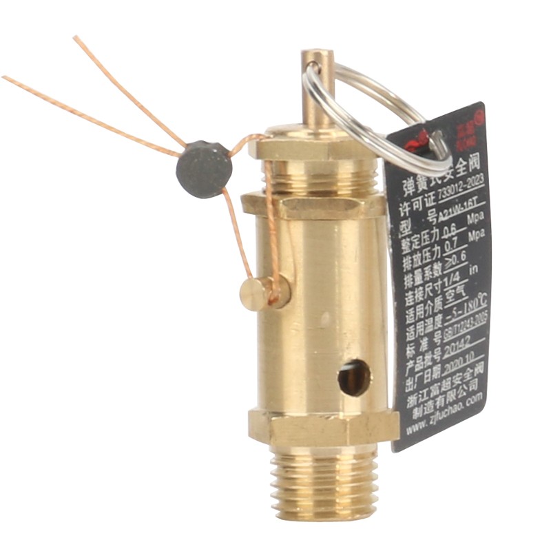 西陶 方威 弹簧式空压机安全阀泄压阀A21W-16T蒸汽发生器锅炉安全阀泄压 0.8MPA(8公斤) 2分DN8