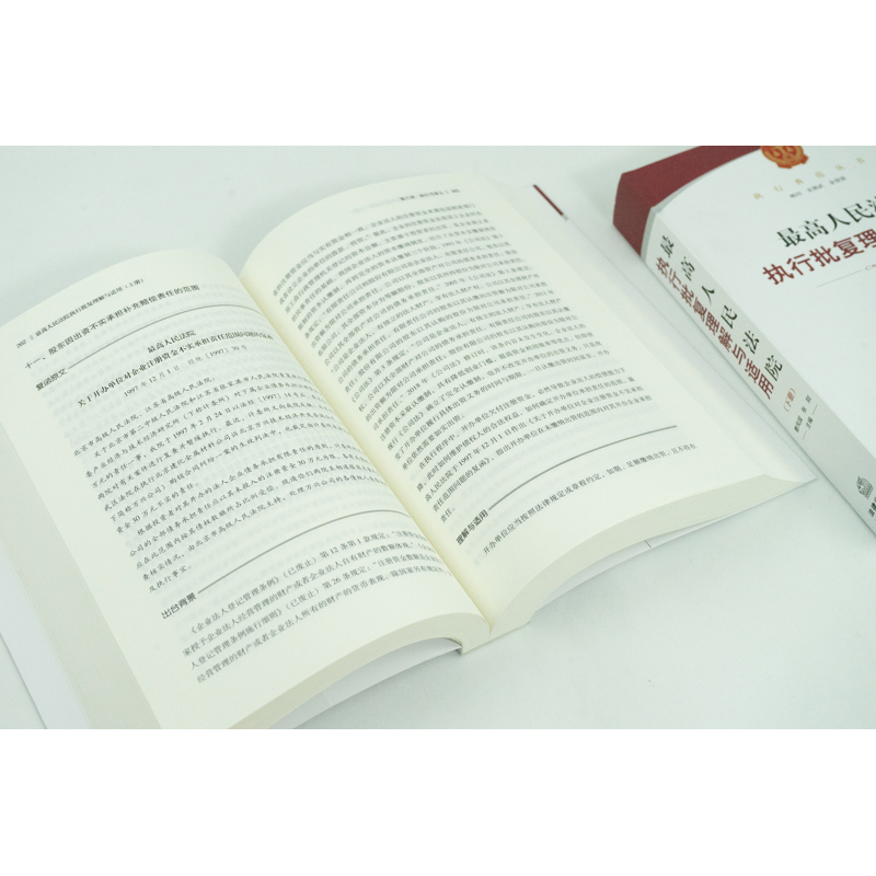 [正版]中法图 2022新 人民法院执行批复理解与适用 上下册 执行法律司法解释 执行案件司法实务执行业务法律工具书高清大图