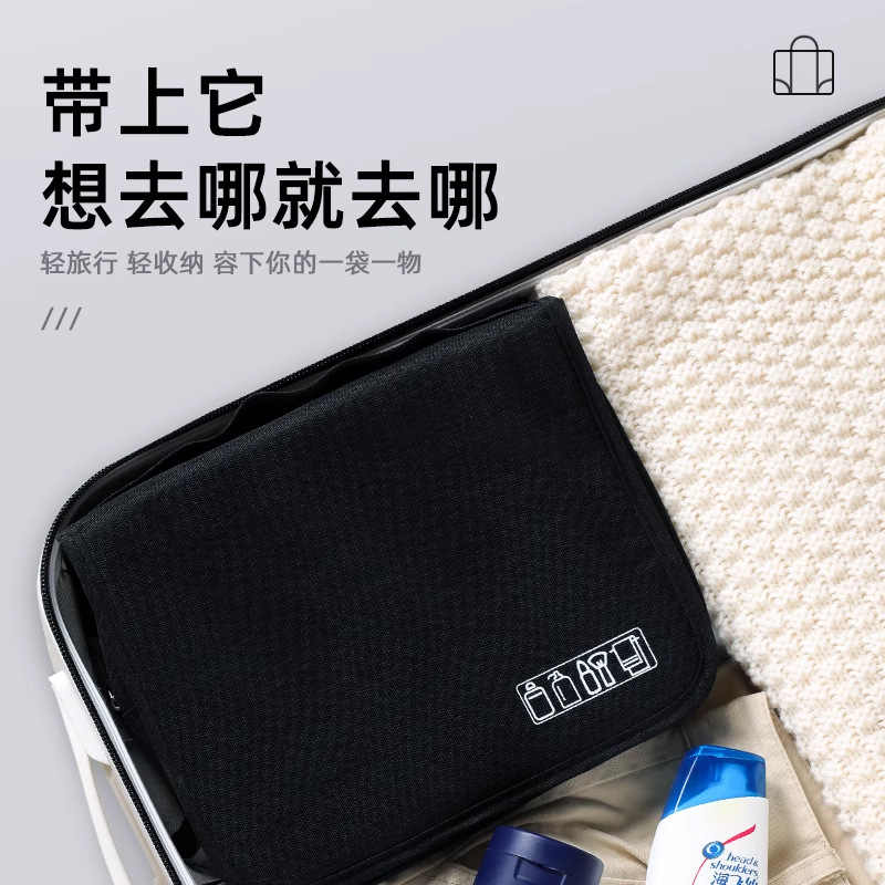 三极户外 TP1974 洗漱包 大容量干湿分离包 24*19*9cm 颜色随机发货高清大图