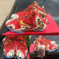 NIKE LeBron11 耐克 勒布朗詹姆斯11代篮球鞋男士鸳鸯鞋炫酷豹纹运动鞋