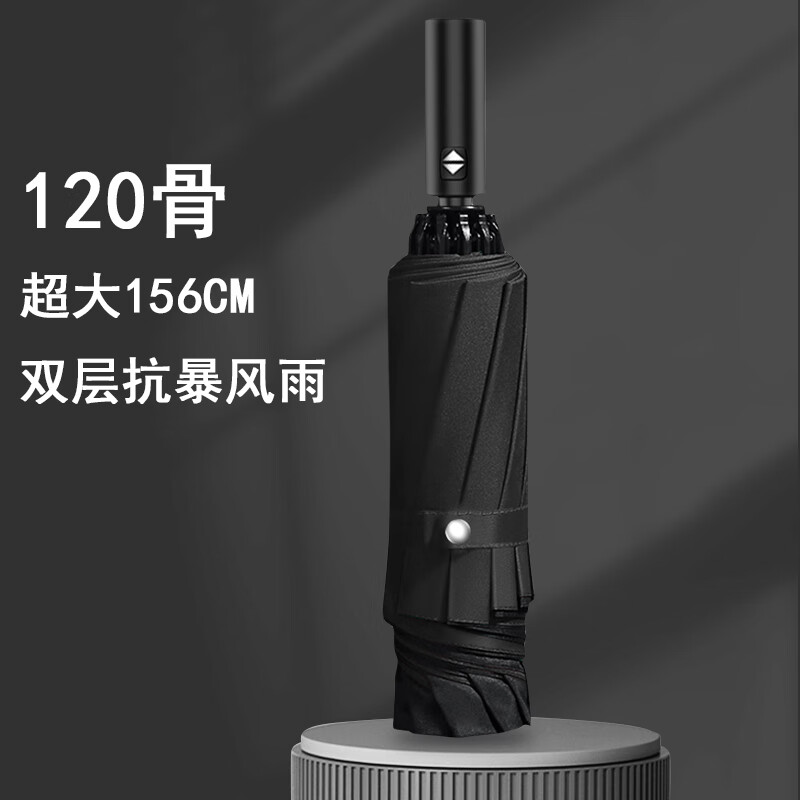 栀遇自动感应智能折叠伞 ZY-A88 便携防水轻盈设计防紫外线自动开合便捷实用 黑色