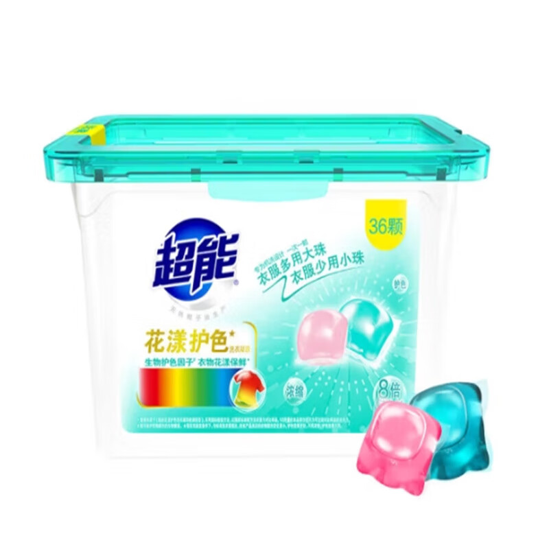 超能 花漾护色洗衣凝珠420g(12+24颗)
