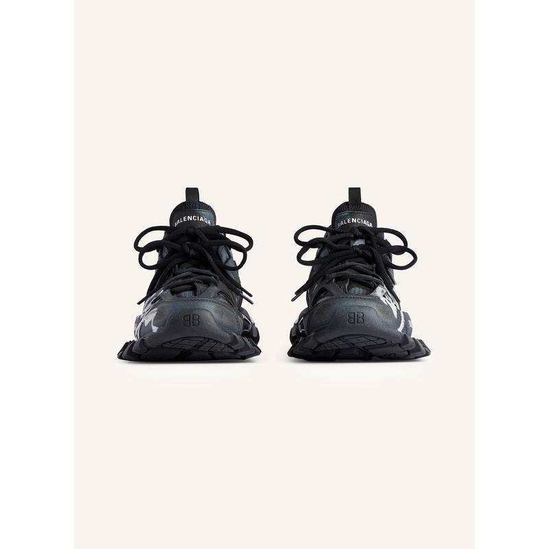 巴黎世家(Balenciaga)跑步鞋男鞋织物合成革拼接透气舒适防滑户外