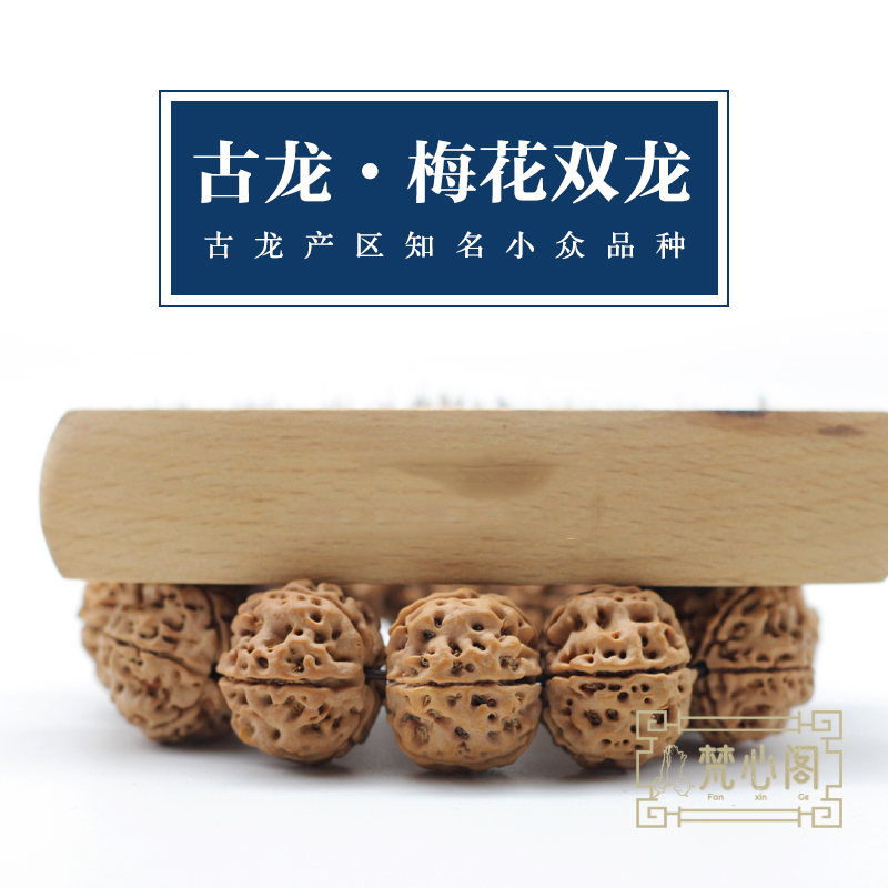 [梵心阁]古龙梅花双龙 蜂窝双龙高端5瓣尼泊尔大金刚菩提飞碟矮桩爆肉