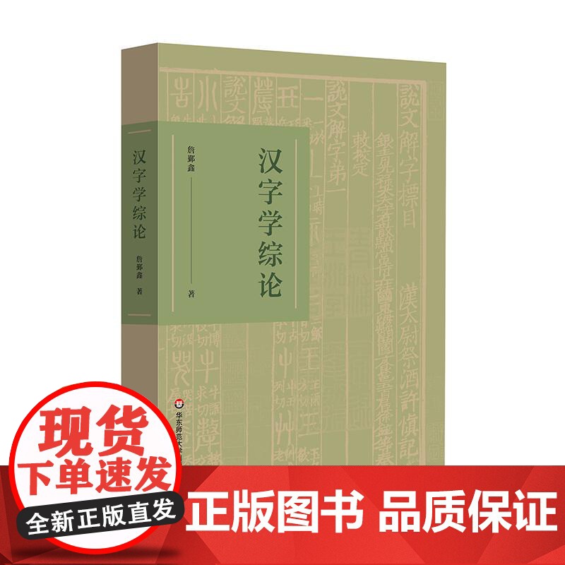 汉字学综论 詹鄞鑫著 汉字研究 汉字的起源和演变 汉字学研究个案介绍 汉字文化 精装 正版 华东师范大学出版社高清大图