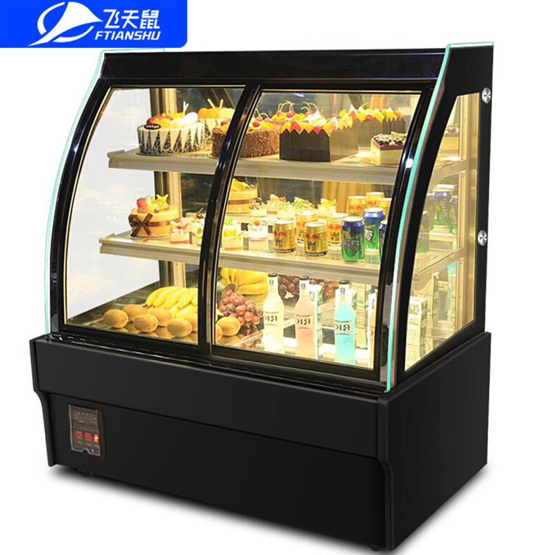 飞天鼠(FTIANSHU) 商用蛋糕柜展示柜0.9米落地式风冷前开门蛋糕寿司熟食卤菜水果保鲜柜
