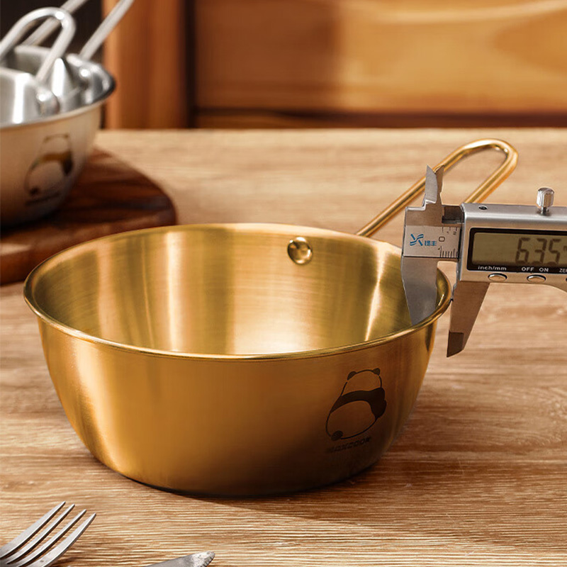 MAXCOOK美厨碗10.5cm韩式把手金色MCWA8388高清大图