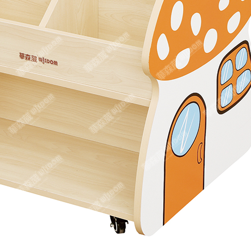 华森葳儿童用品 新蘑菇小屋书柜高清大图