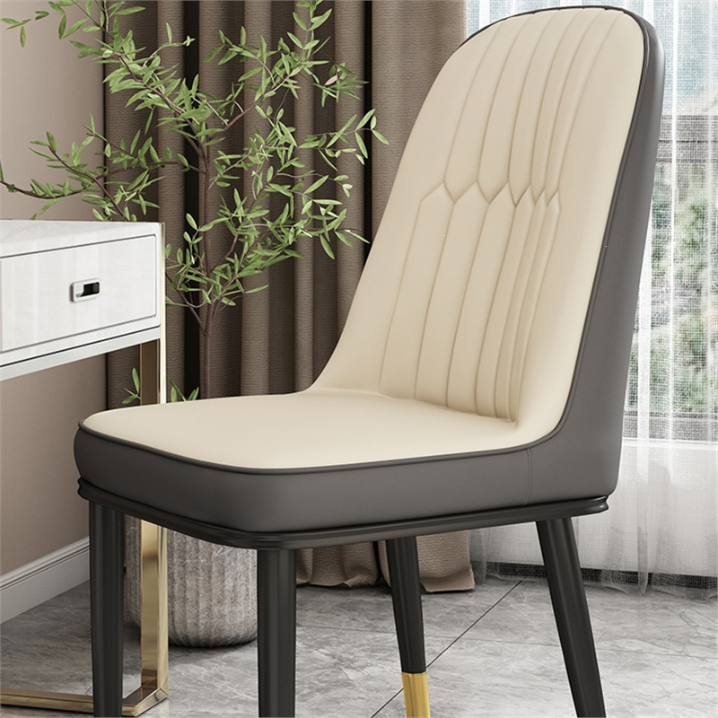 闪电客餐椅家用餐桌椅子轻奢高级茶椅铁艺椅子梳妆凳休闲椅麻将靠背