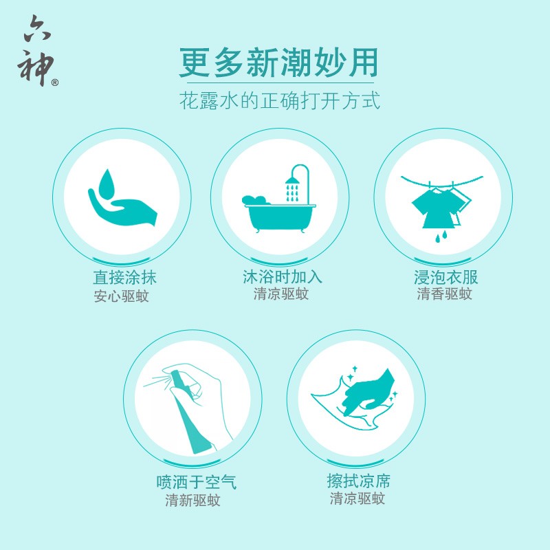 立白六神 喷雾驱蚊花露水高清大图