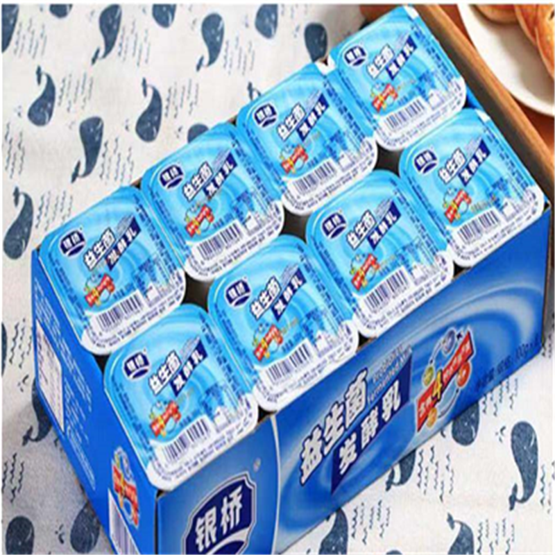 银桥益生菌发酵乳8连杯100g*8
