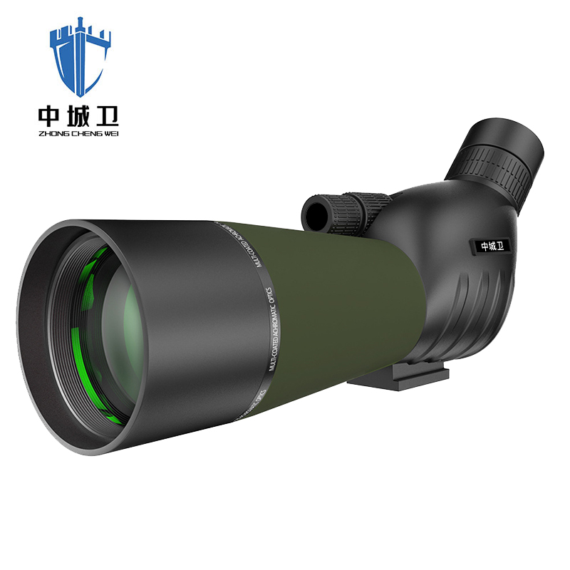 中城卫单筒望远镜悦目15-45X60-弯角(军绿色)/台