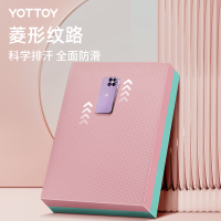 yottoy平衡垫健腹轮跪垫加厚健身瑜伽平板支撑腹肌轮垫子哑铃卧推健身垫 加大加厚