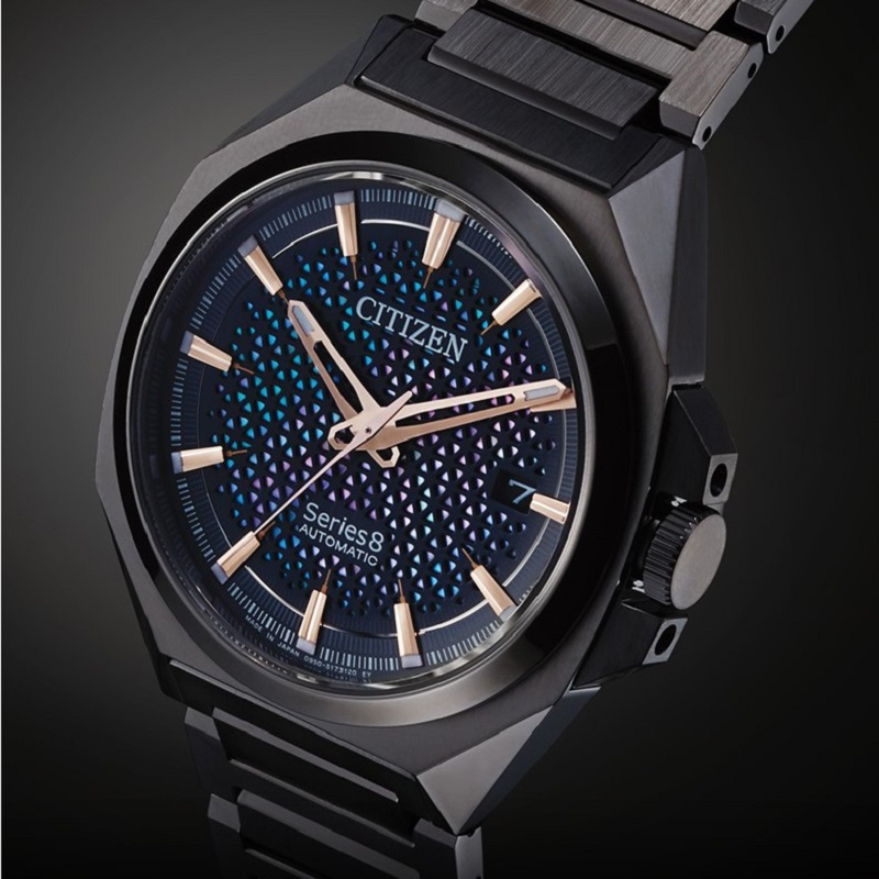 新品 国行西铁城(CITIZEN)Series 8系列自动机械潜水款不锈钢带时尚商务男表 NA1015-81Z