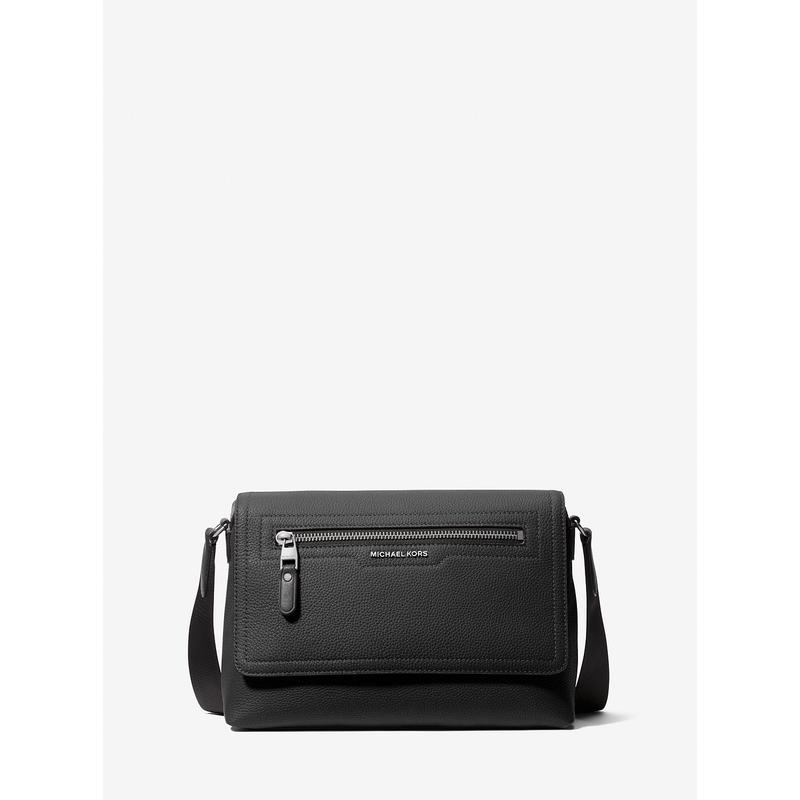 迈克·科尔斯(MICHAEL KORS)小牛皮斜挎包女士小号HUDSON pebble高清大图