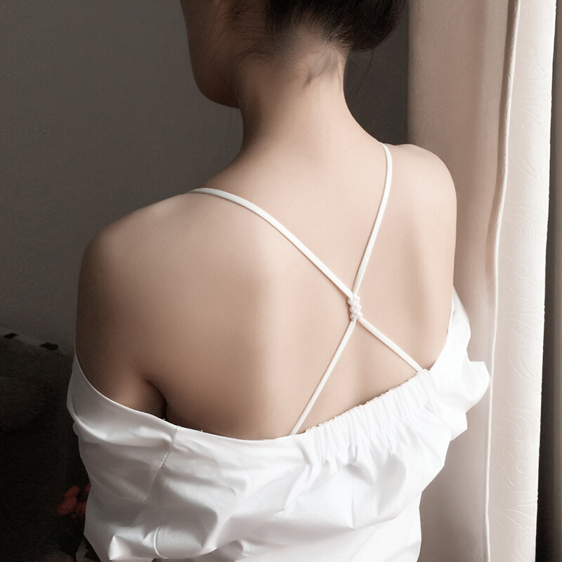 防滑扣无痕细带一字领夏季文胸百搭美背性感透明内衣肩带配件