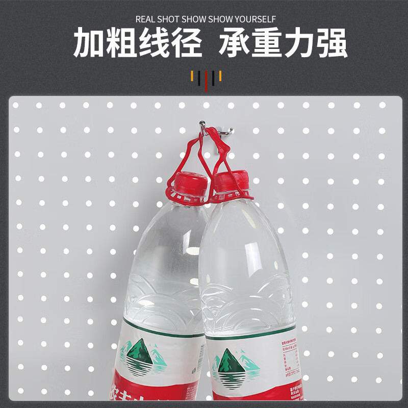 谋福 tj2799 三角钩 洞洞板超市货架 不锈钢金属长挂钩挂(孔距2.5线径5.5mm30CM(10个装))高清大图