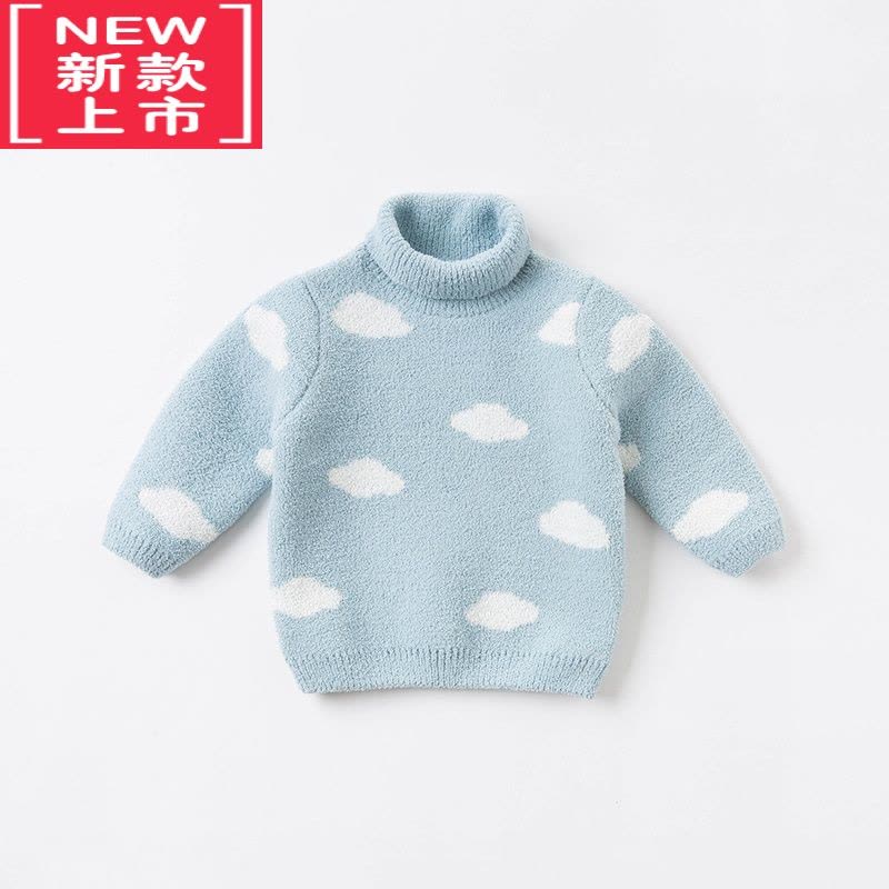 可莉允女童毛衣秋冬新款加厚女宝宝长袖保暖雪尼尔打底针织线衣图片