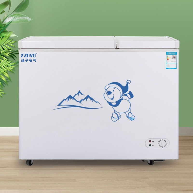 扬子158l小冰柜家用小型商用大容量冷柜一级冷冻柜