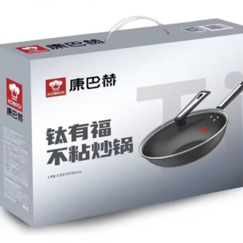 苏宁 康巴赫 炒锅 LPB-C32YF 钛有福不粘锅32cm高清大图