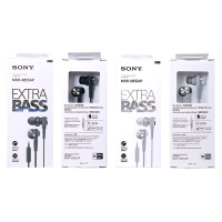索尼(SONY)重低音立体声免提通话耳机MDR-XB55AP 浅灰色