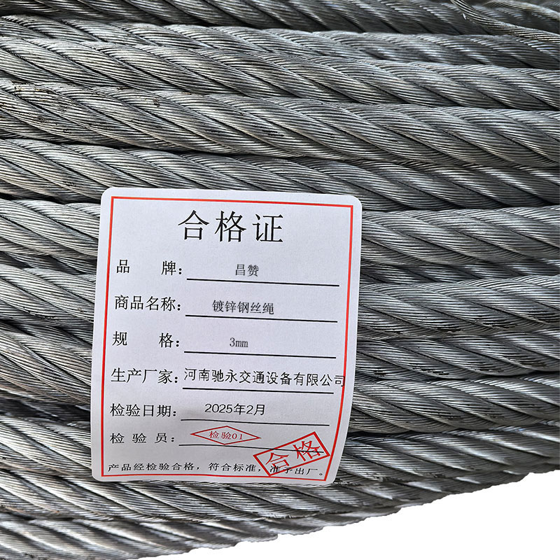 昌赞 镀锌钢丝绳 3mm 米高清大图