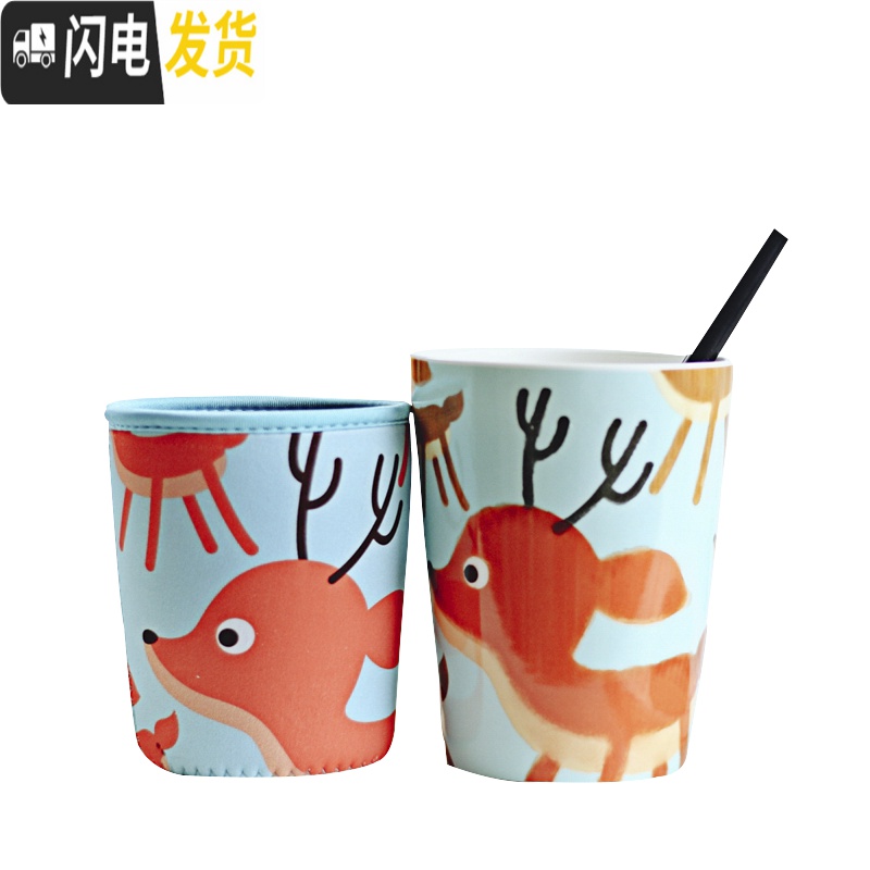 三维工匠办公室大容量卡通霸王陶瓷杯子创意带吸管早餐茶咖啡生日水杯马克杯高清大图