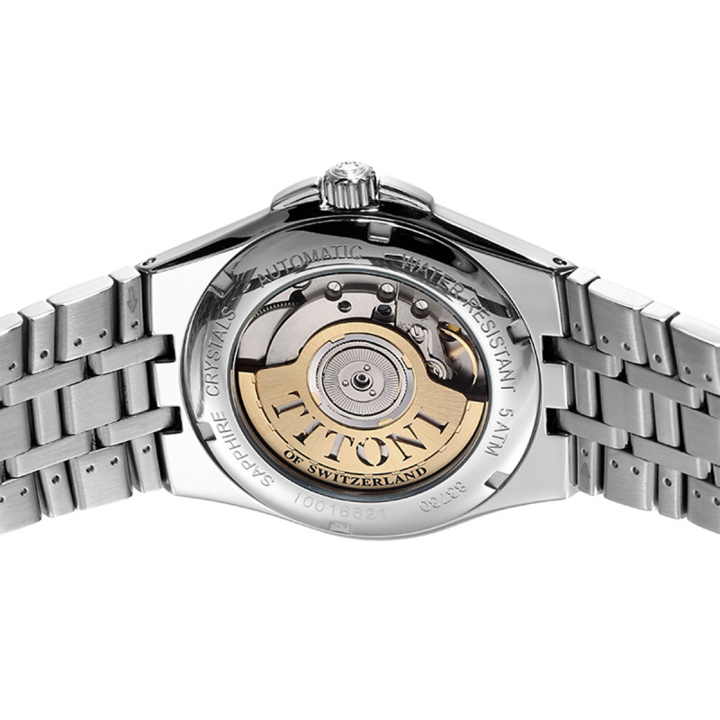 梅花titoni瑞士手表男士表自动机械空霸系列休闲商务男表83730s521