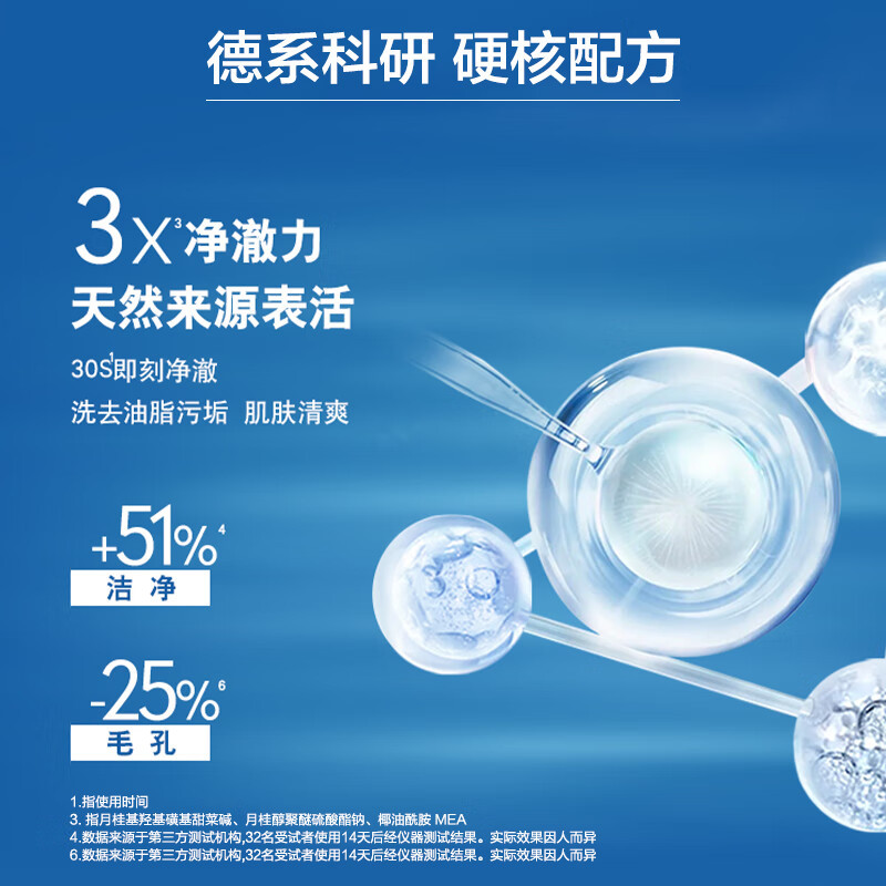 妮维雅NIVEA男士保湿清洁沐浴洁面组合 水活畅透洁面150g+抗痘洁面150g