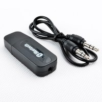 汽车车载蓝牙接收器模块USB立体声音无线aux无损音频免提射器4.2适配器蓝牙棒转音箱音响台式机耳 黑色 官方标配