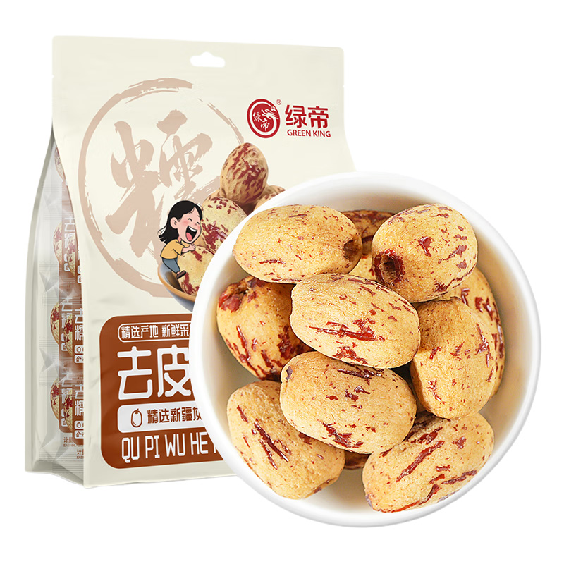 绿帝糯枣软糯香甜单独袋装自然枣香果肉饱满绵密去皮无核270g