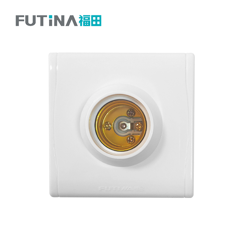 福田 E27螺纹灯口灯头 明装灯泡明线球泡螺纹方形底座 M8明装方形 单位:个