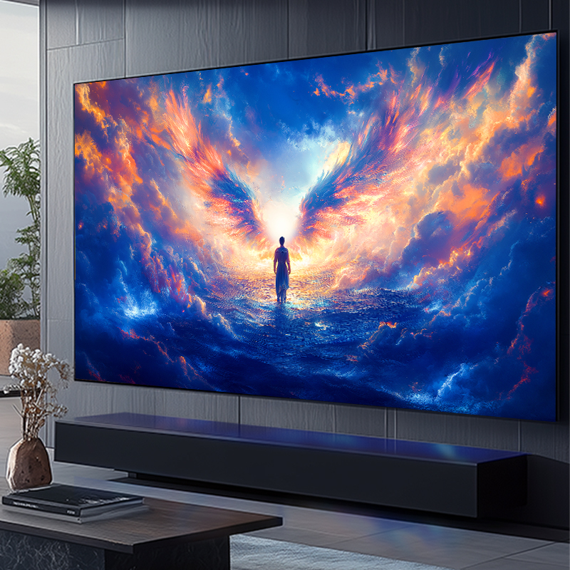 雷鸟 100Max 25款98/100英寸巨幕4K144Hz 4+125G 高刷 智能液晶会议平板电视机 100英寸高清大图