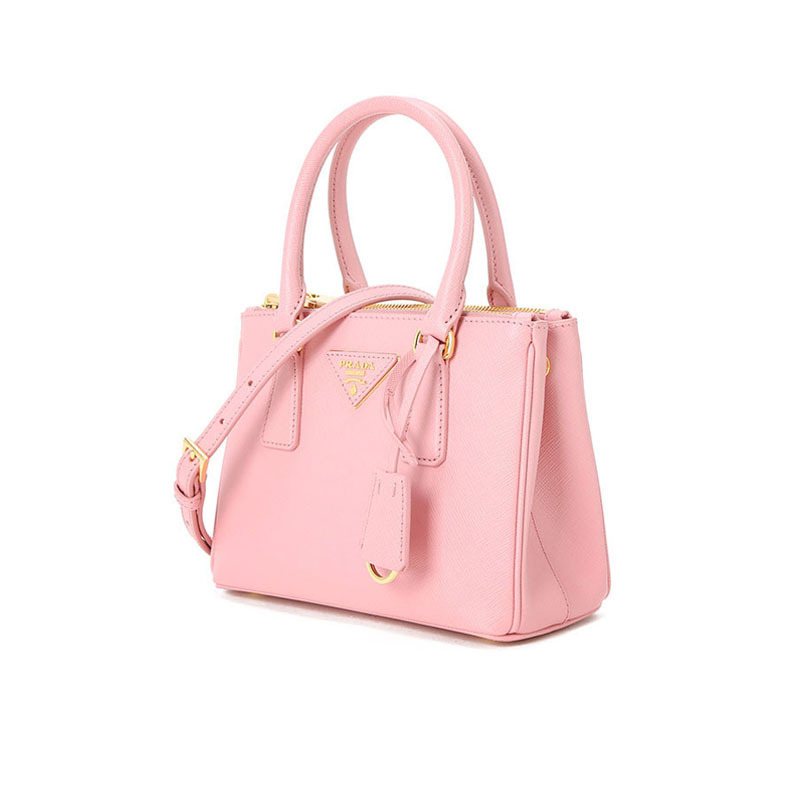 预订 PRADA 普拉达 Galleria 通勤手拎小号 单肩包 手提包 三角LOGO标十字纹皮1BA906