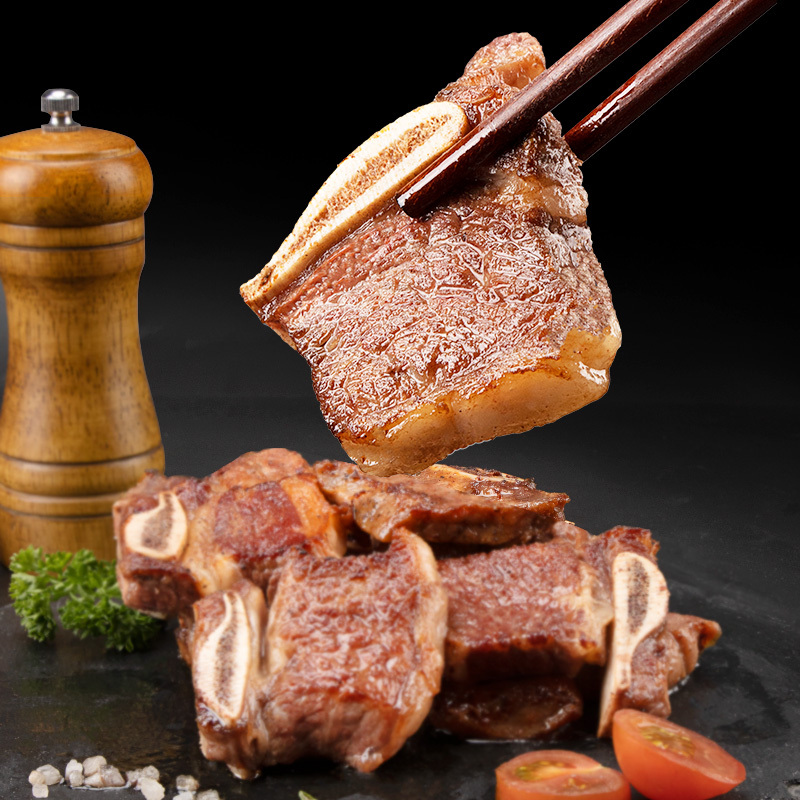 暖男厨房雪花牛仔骨牛排骨新鲜牛肉冷冻牛骨头牛肋条牛仔骨250g*4包高清大图