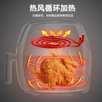 海尔(Haier)空气炸锅A-RM38家用1350W机械旋钮式大容量4L多功能无油全自动特价炸锅薯条机