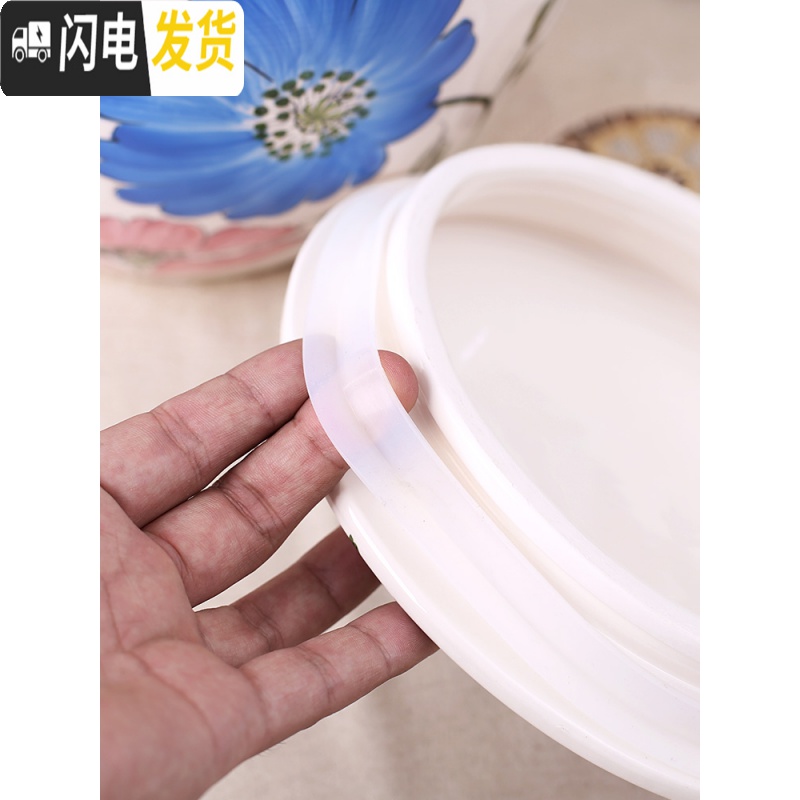 三维工匠陶瓷米桶储米箱家用储物罐米缸厨房密封防虫10斤储米面箱5kg收纳桶高清大图