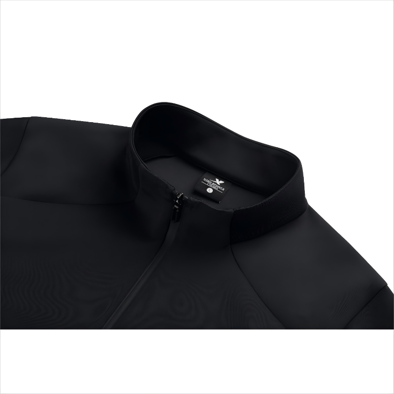 针织上衣 977427068003-2 正黑色、辣椒红(中性)高清大图