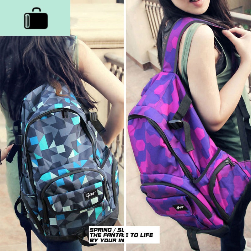 书包女学生韩版初中高中小学生书包男潮流旅行双肩包女大容量背包NEWLAKE高清大图