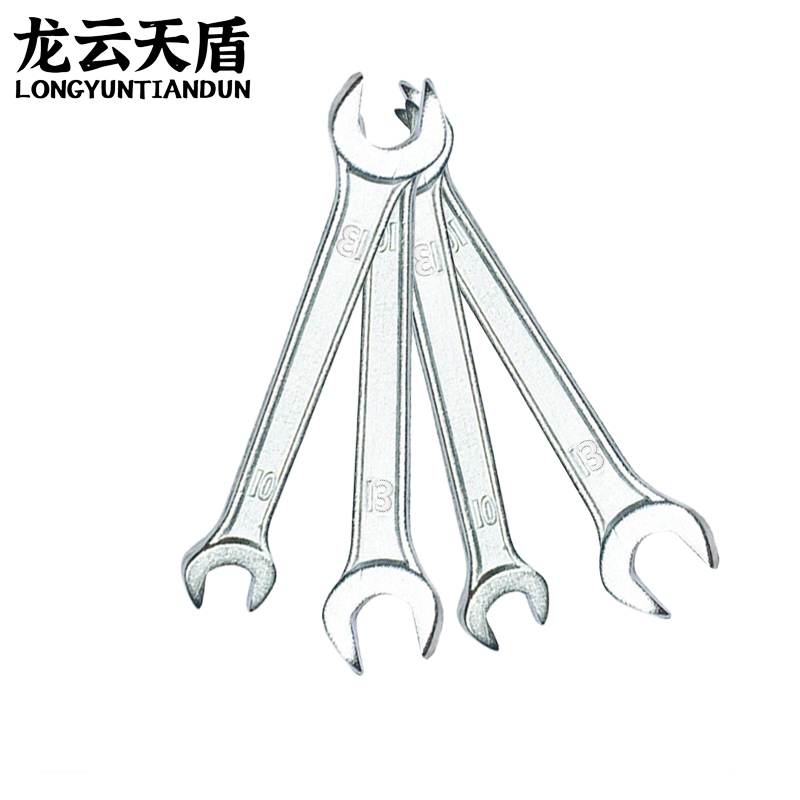 龙云天盾开口扳手双头呆扳手两用呆头扳手套装汽修扳手工具双开口双头扳手-10*13高清大图