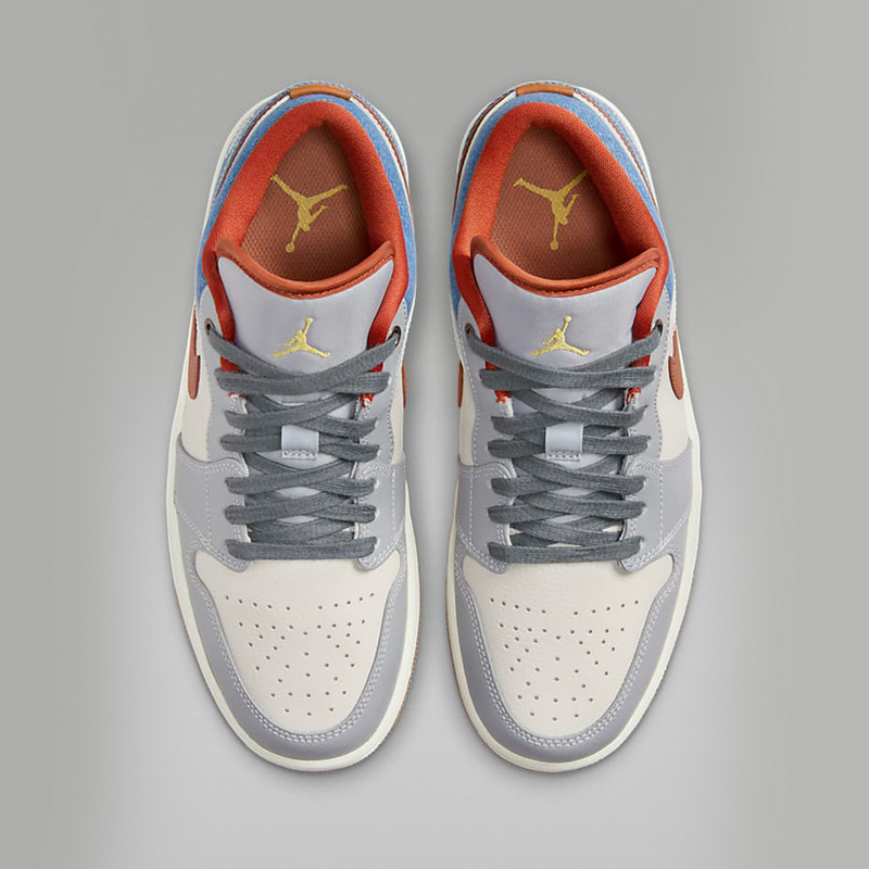 耐克女鞋airjordan1aj1牛仔蓝复古低帮运动鞋篮球鞋fz5045091