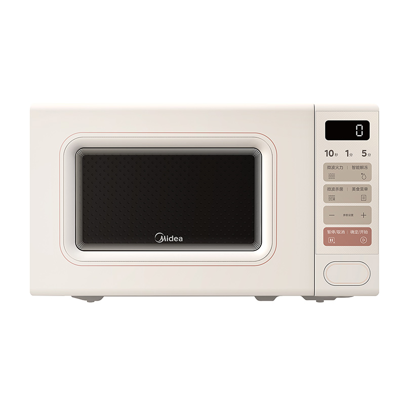 美的(Midea)小滋味系列微波炉变频家用奶油风百搭复古转盘式一级能效微波炉20L M2H2