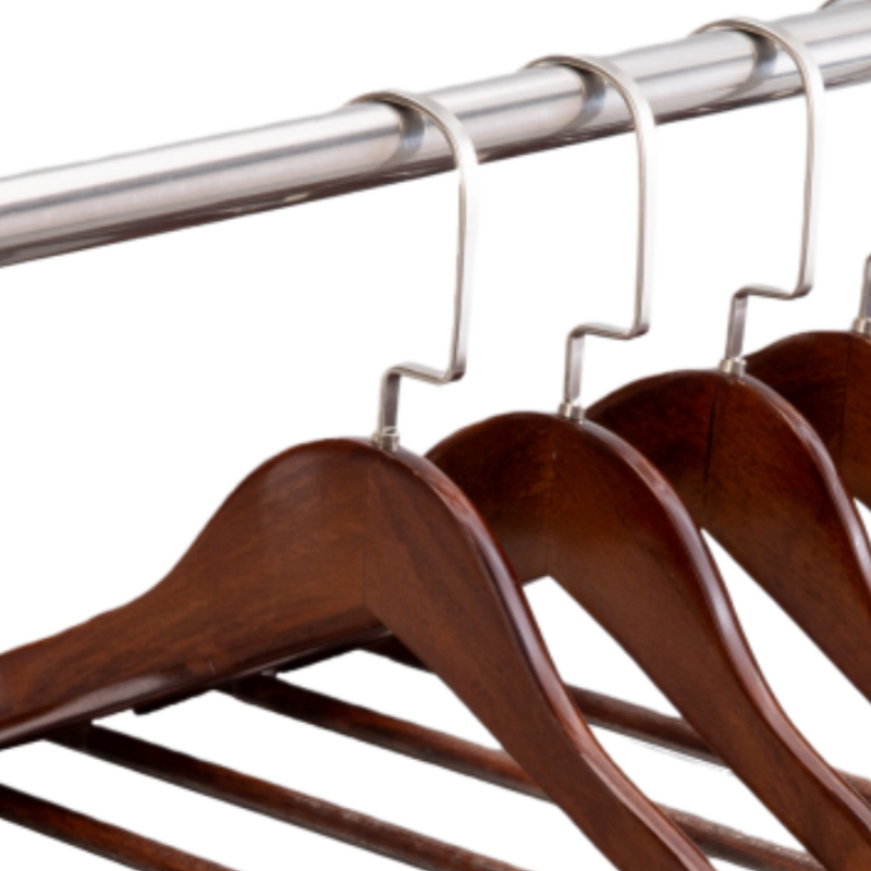 乐琪艺 加宽衣架 木质 个高清大图