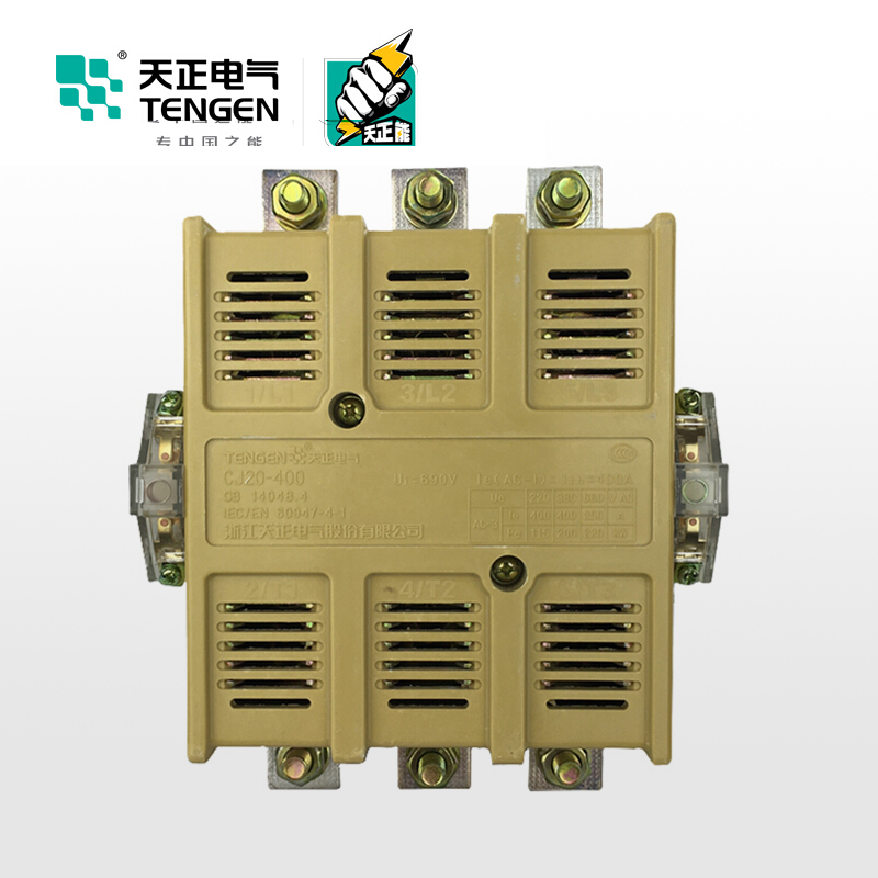 天正电气 CJ20-400A 220V 3NO 4NO+2NC 50Hz 3P 02010030061 交流接触器