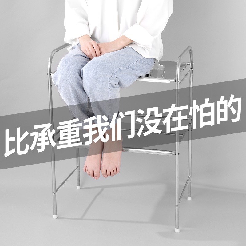 厨房置物微波炉架子不锈钢烤箱收纳架 调料放电饭煲家用台桌面2层收纳层架 三维工匠高清大图